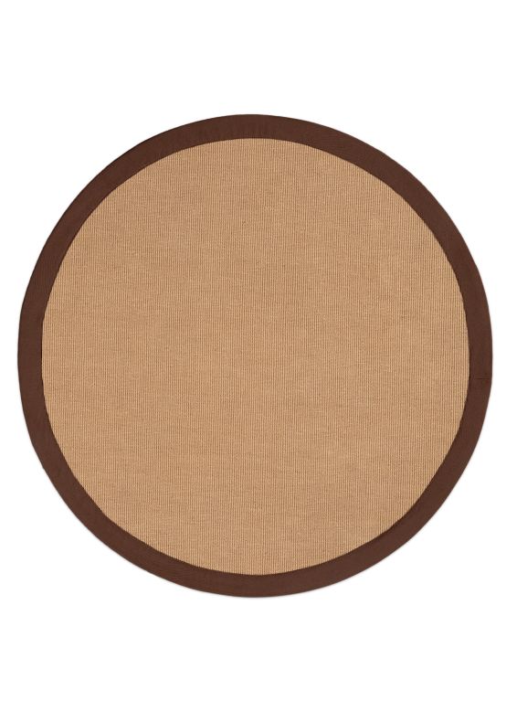 Tappeto Sisal rotondo Marrone