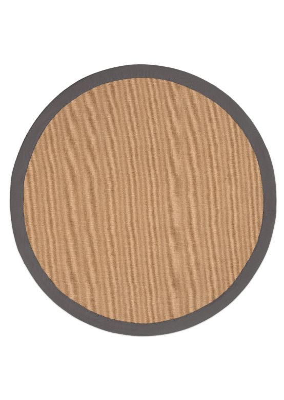 Tappeto Sisal rotondo Grigio
