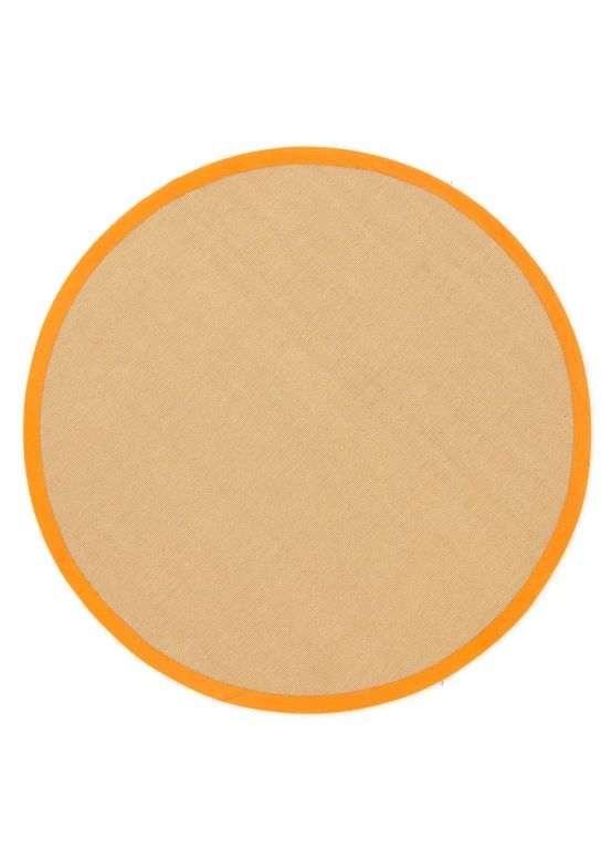 Tappeto Sisal rotondo Arancio