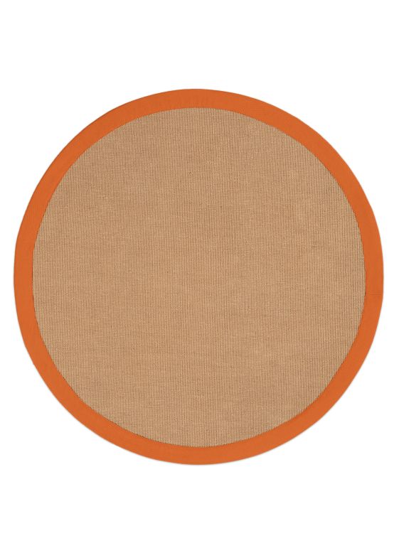 Tappeto Sisal rotondo Arancio