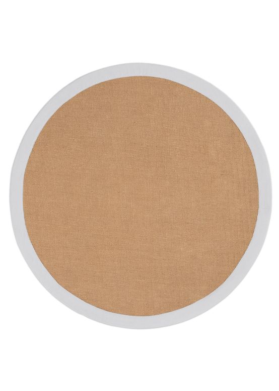 Tappeto Sisal rotondo Bianco