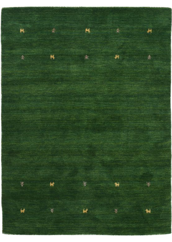 Tappeto di lana Gabbeh Uni Verde