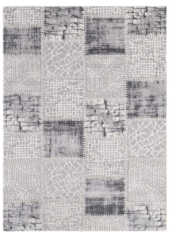 Tappeto Patchwork Grigio