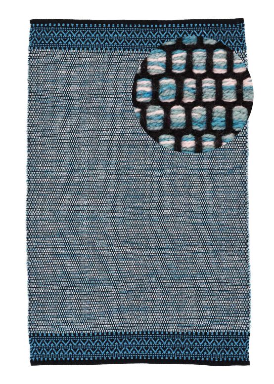 Tappeto a tessitura Kilim Mia Blu