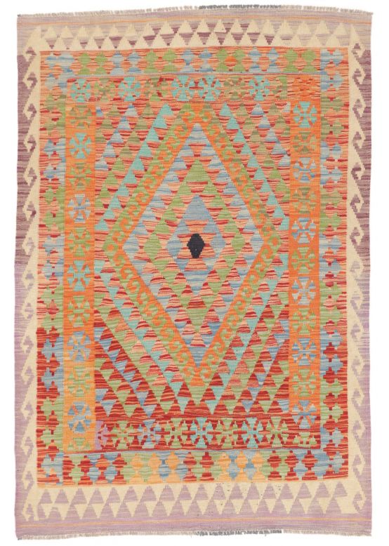 Tappeto a tessitura Kilim Afghan