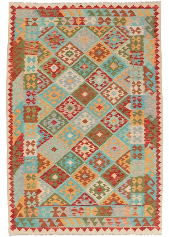 Tappeto a tessitura Kilim Afghan