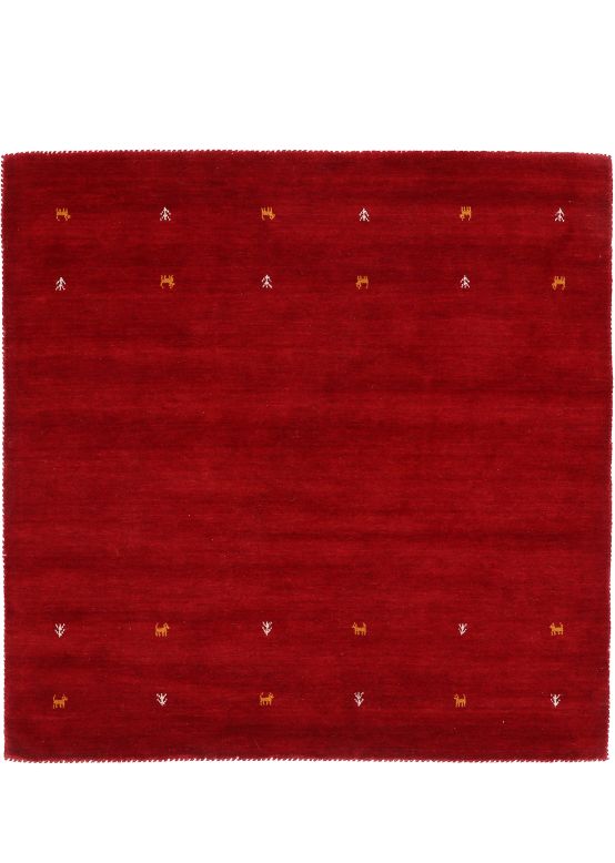 Tappeto di lana Gabbeh Uni piazza Rosso