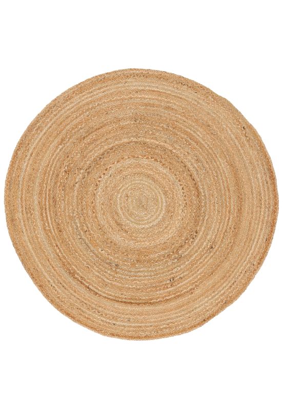 Tappeto di Iuta Nele rotondo Beige