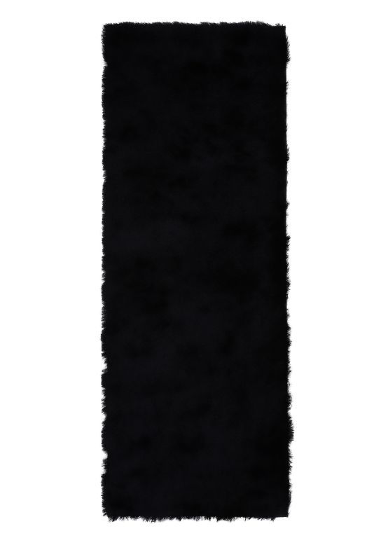 Tappeto a pelo lungo Breeze passatoia Nero