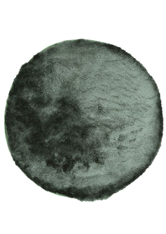 Tappeto a pelo lungo Breeze rotondo Verde