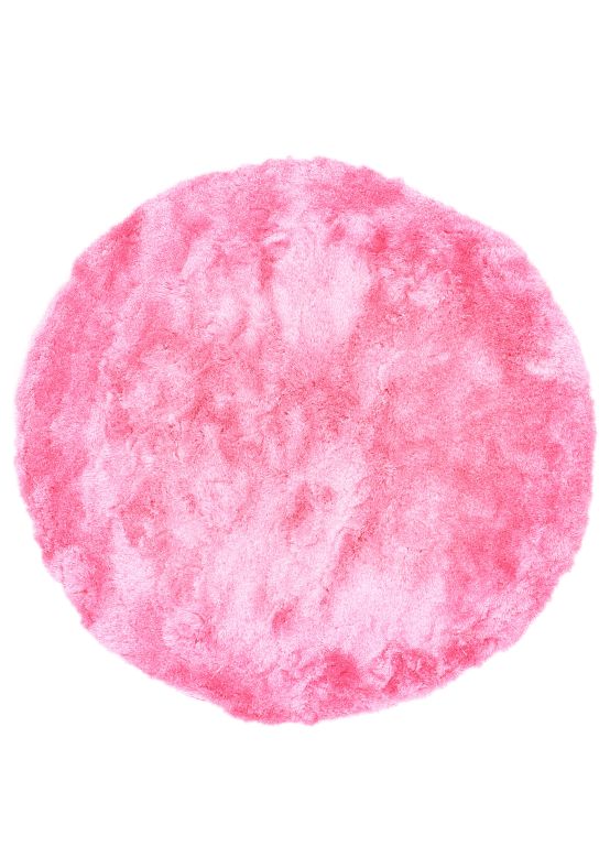 Tappeto a pelo lungo Breeze rotondo Rosa