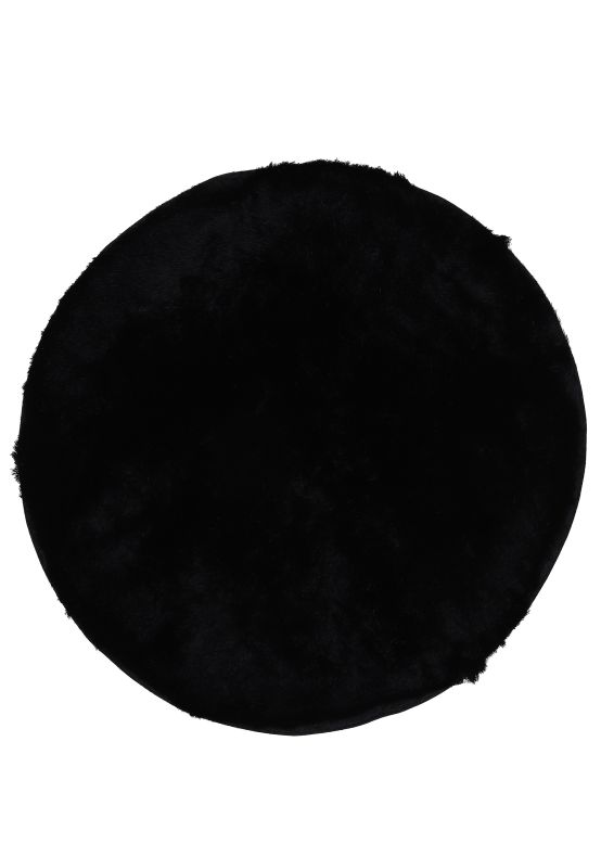 Tappeto a pelo lungo Breeze rotondo Nero