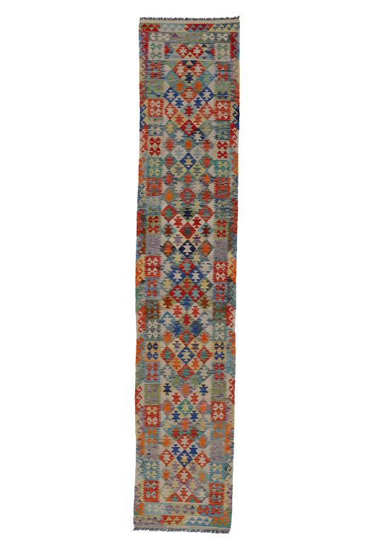 Tappeto a tessitura Kilim Afghan