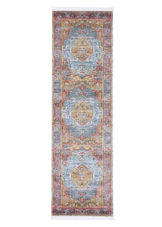 Tappeto Vintage Esha passatoia Multicolor