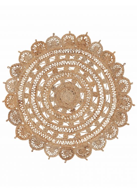 Tappeto di Iuta Cate rotondo Beige