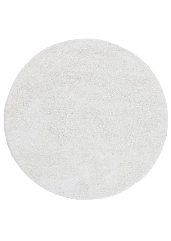 Tappeto a pelo lungo Breeze rotondo Crema