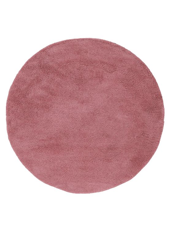 Tappeto a pelo lungo Breeze rotondo Rosa