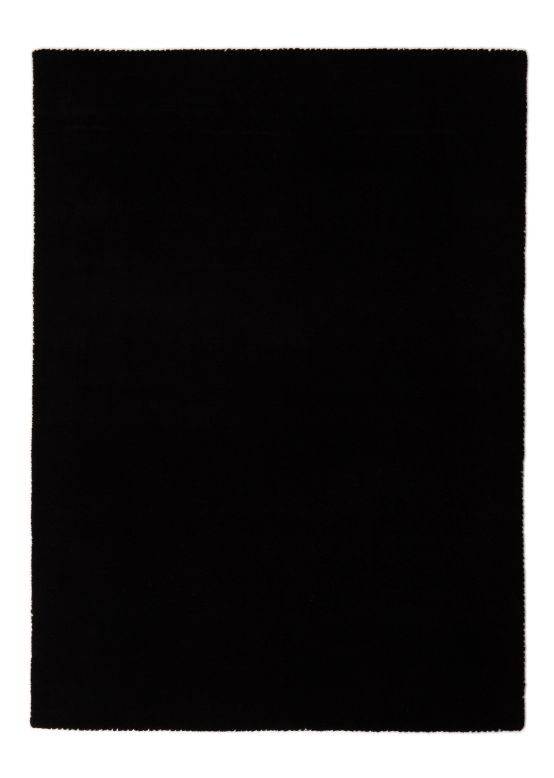 Tappeto di lana Gabbeh Uni Schwarz