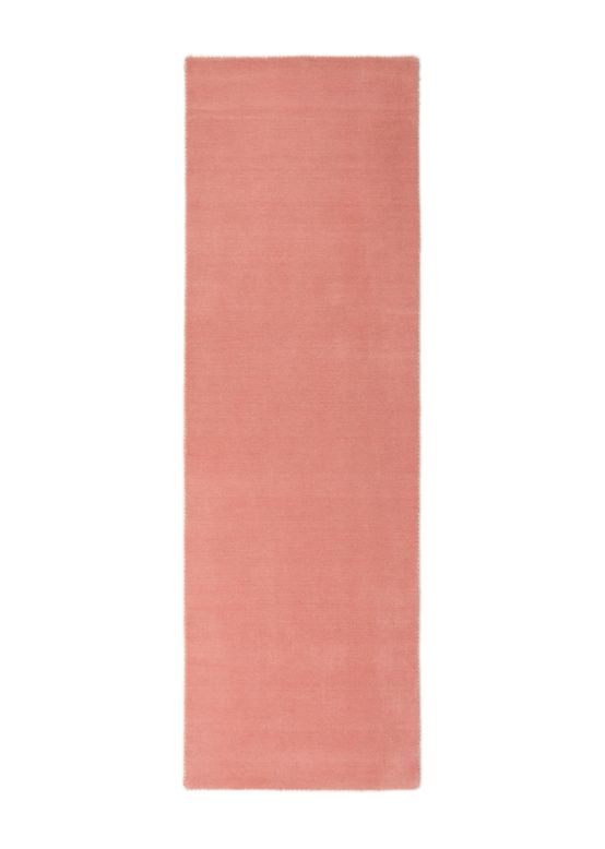 Tappeto di lana Gabbeh Uni passatoia Rosa