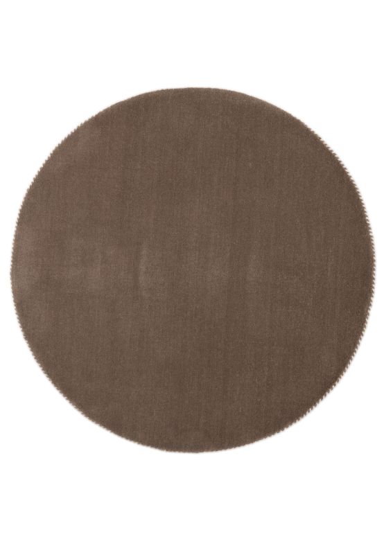 Tappeto di lana Gabbeh Uni rotondo Taupe